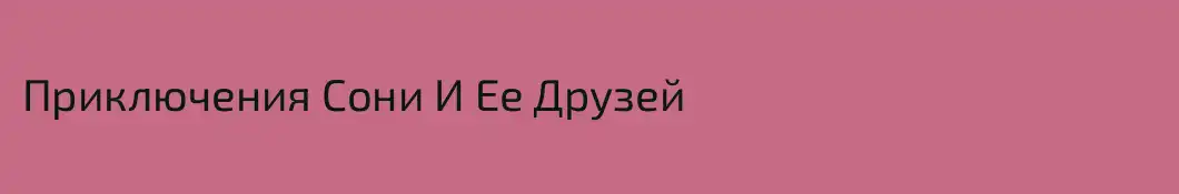 Приключения Сони И Ее Друзей